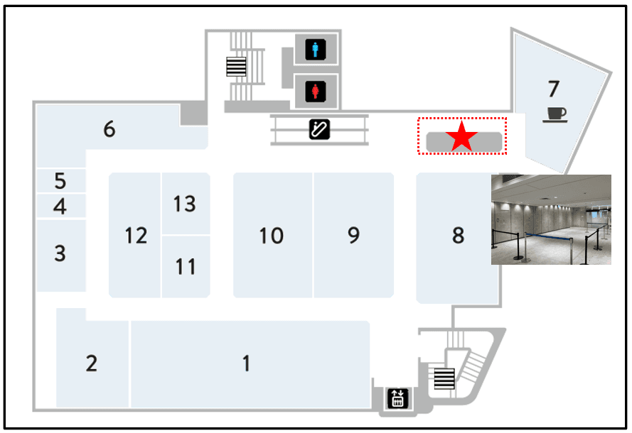 ODAKYU 湘南 GATE5F イベントスペースの図面・フロアマップ