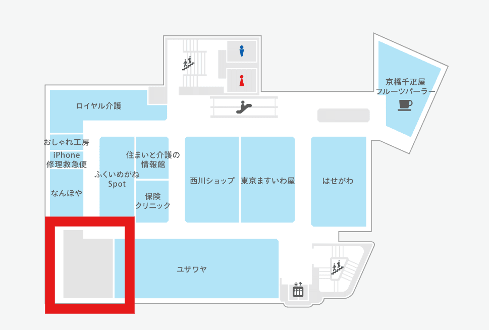 ODAKYU湘南GATE_5階502区画の図面・フロアマップ